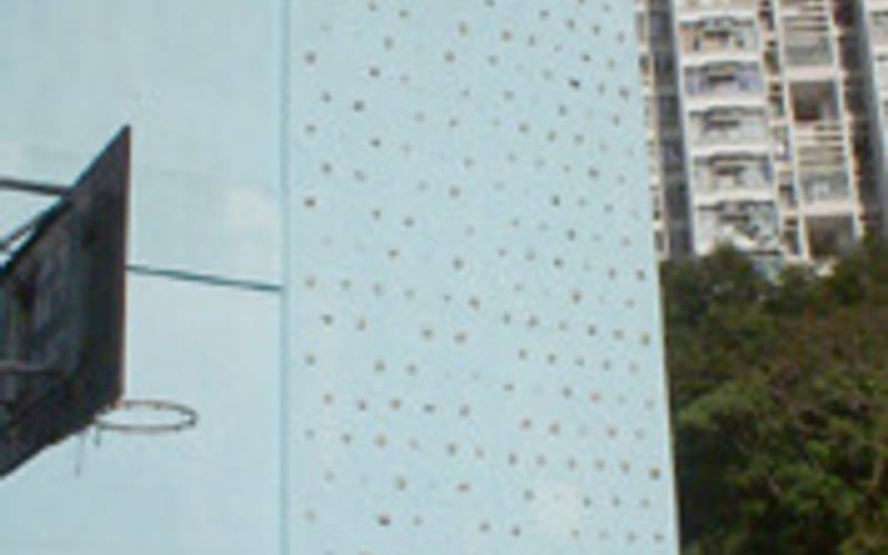 Design and Installation of Sing Yin Secondary School Outdoor Artificial Climbing Wall